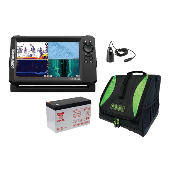 KAJALOOD LOWRANCE EAGLE 9 TripleShot™ ROW+KOTT L+AKU+JÄÄANDUR