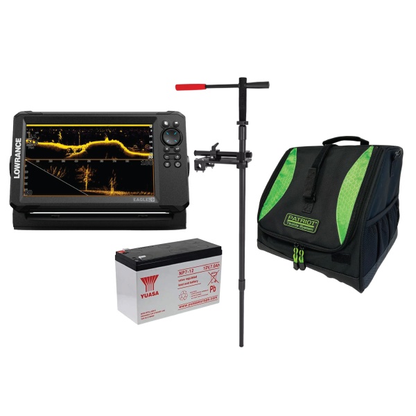 KAJALOOD LOWRANCE Eagle Eye™ 9 Live ROW+KOTT L+AKU+Patriot Livefix 360 anduri kinnitus