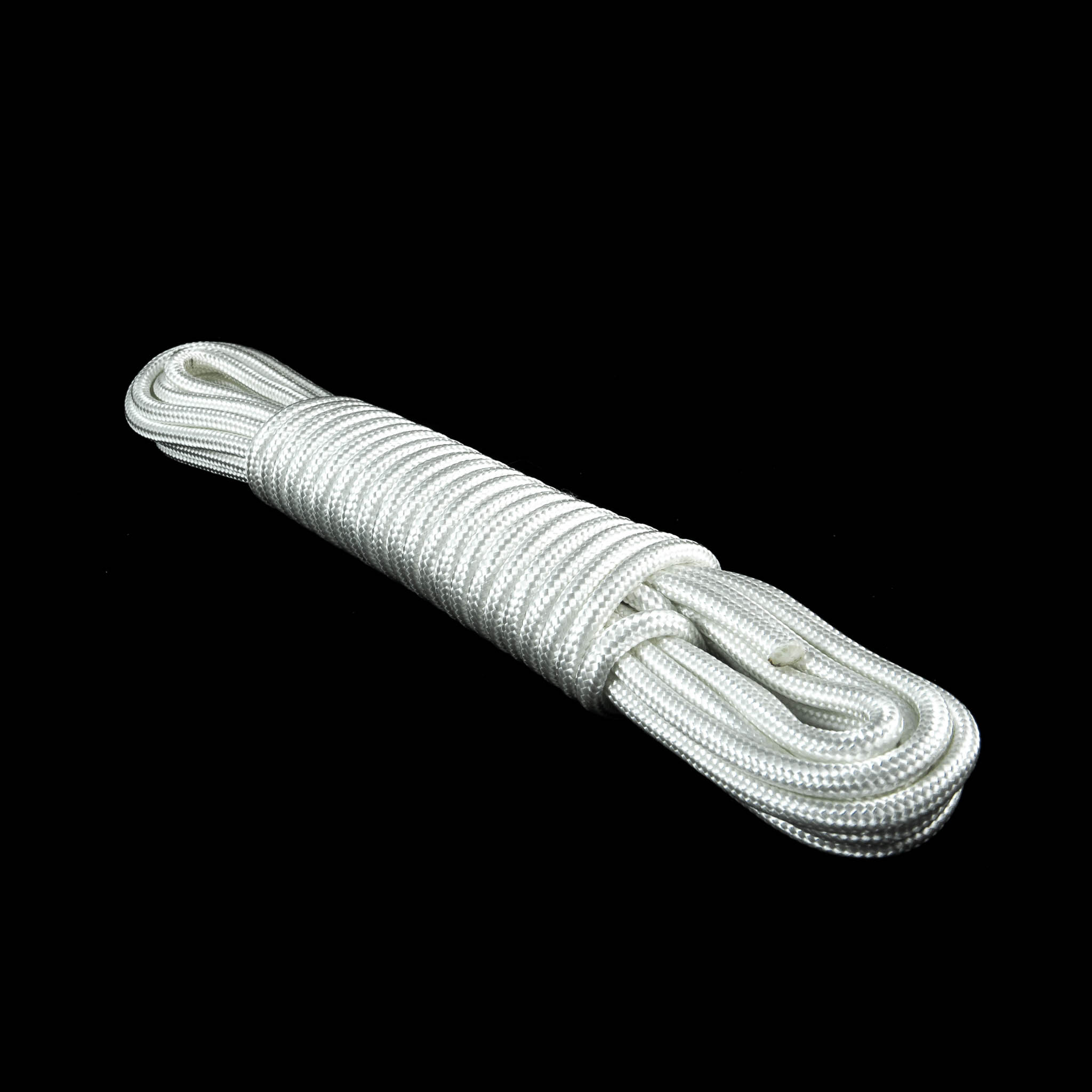 PA fall punutud köis 6 mm VALGE 10m