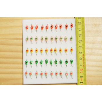 Kirptirk MERMAID plastik fosfor mudel 48 kiviga, konks Mustad 