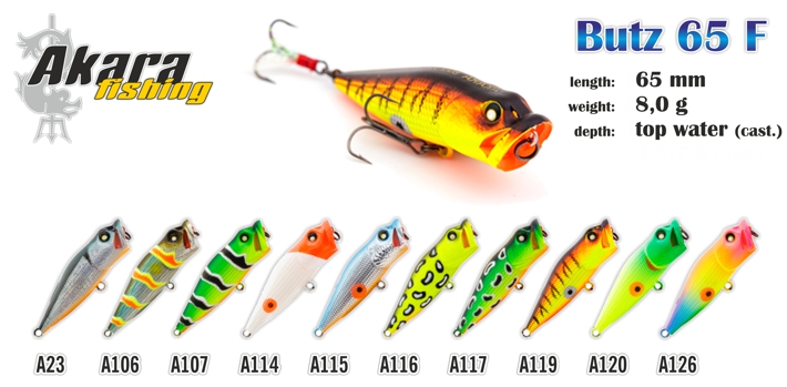 Popper Akara Butz 65F 8g 65mm A115