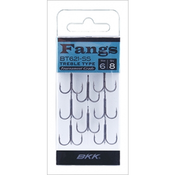 Kolmik BKK Fangs Super Slide teflon BT621 nr.2/0 (5tk/pk)