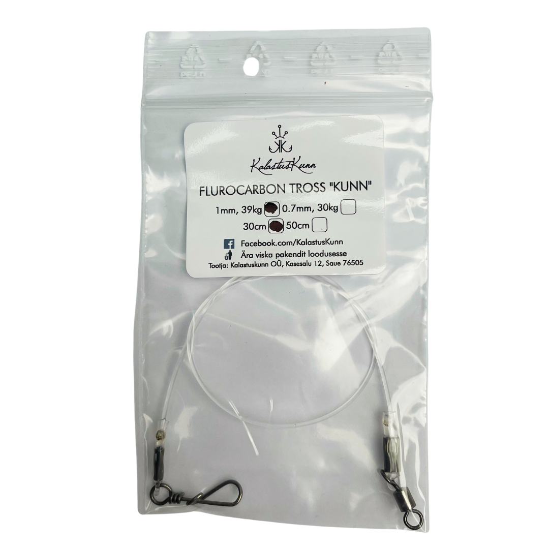 Fluorocarbon tross "Kunn" 1mm 30cm 39kg