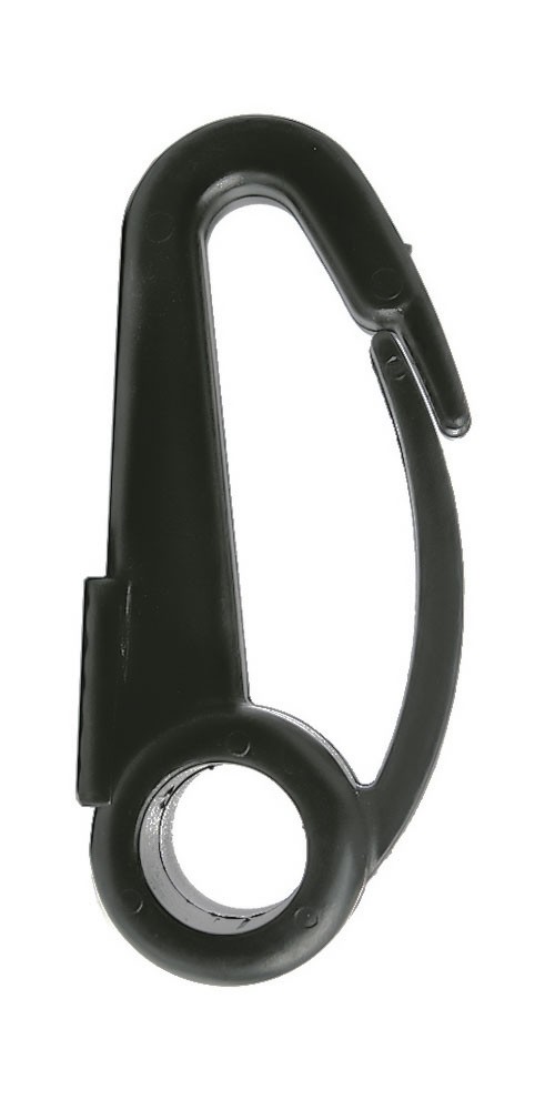 Haaklukk 7,5cm - plastmass must 1tk
