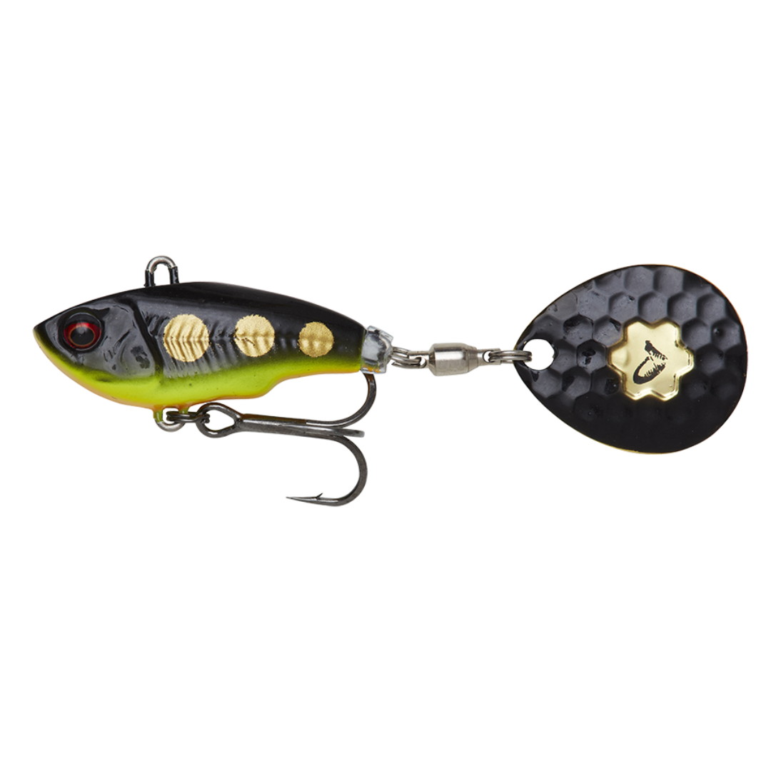 Lant Savage Fat Tail Spin 5.5cm 9g Sinking Black Magic