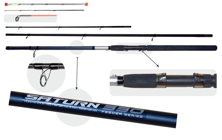 Fish2Fish «SATURN Feeder» 3X (3,30 m, composite, 345 g, test: 90-120-150 g)